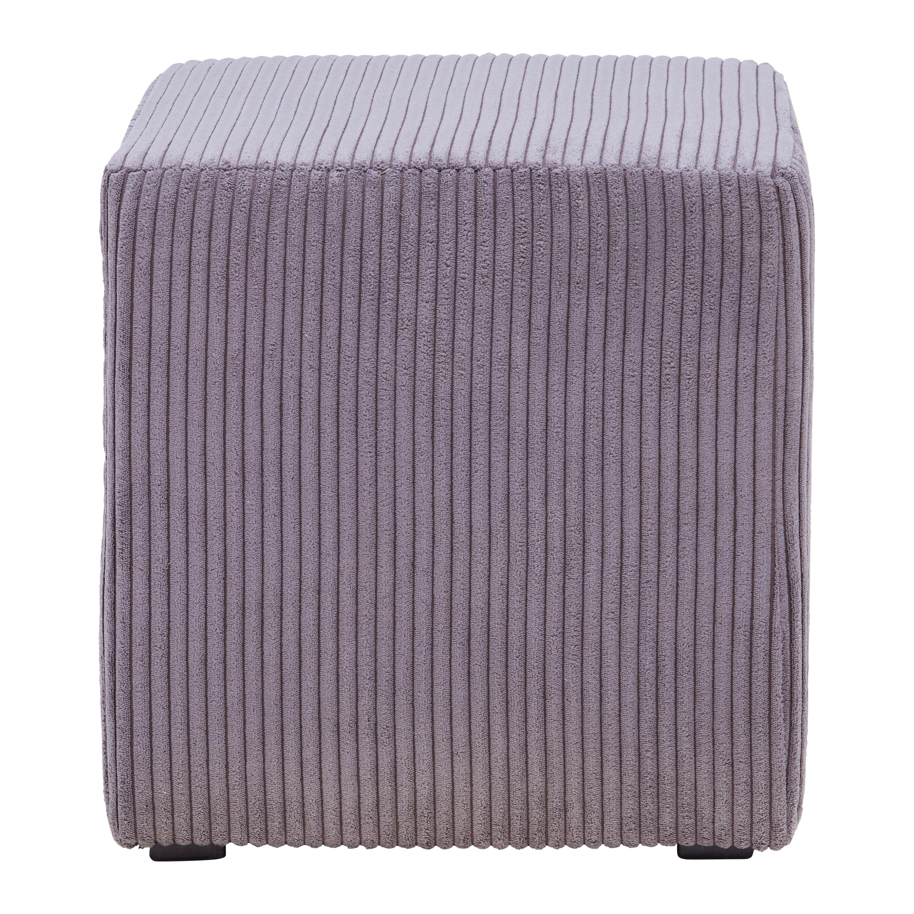Taburetka BALI, tmavosivá - čierna/tmavosivá, Modern, textil (45/42/45cm) - Mömax
