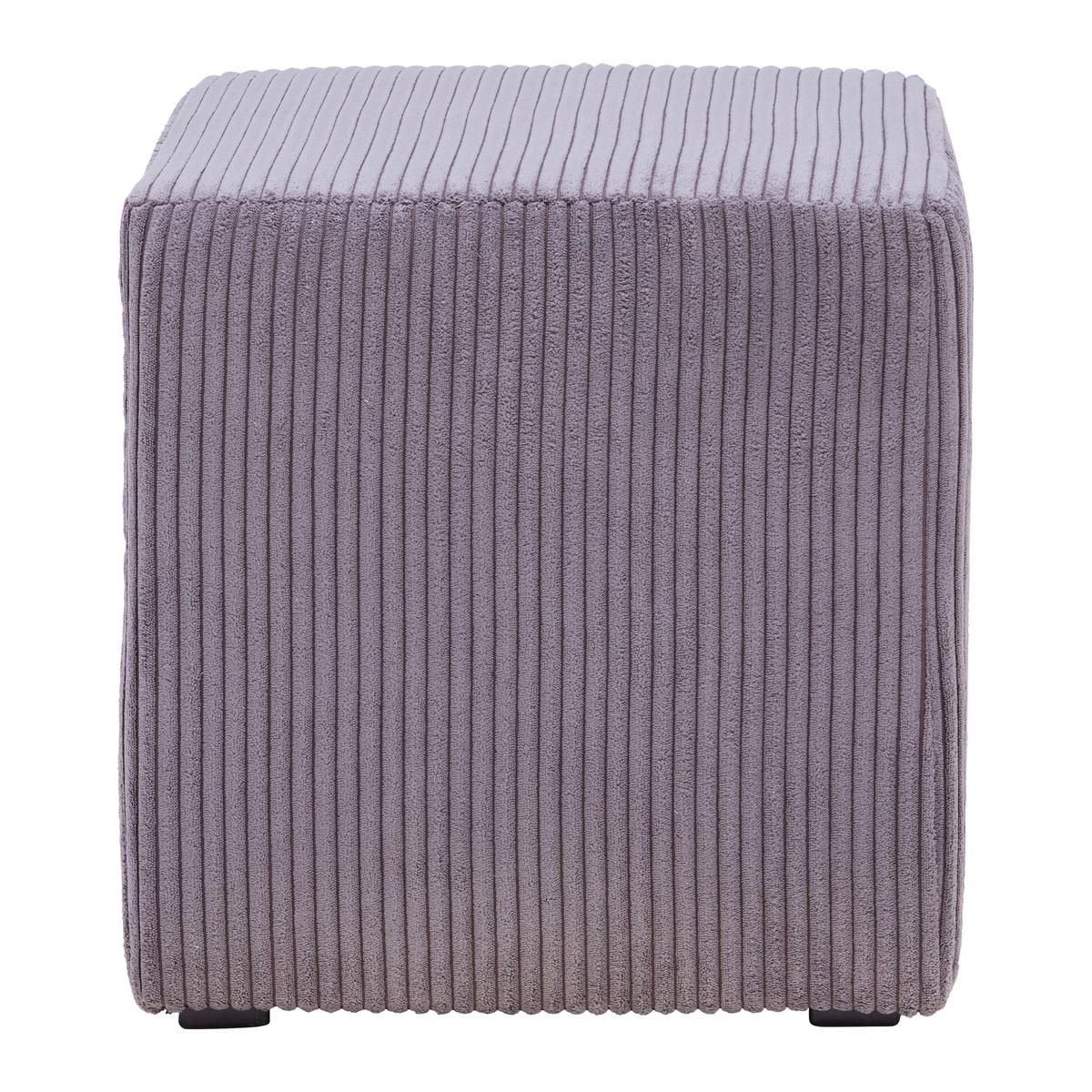 Taburetka BALI, tmavosivá - čierna/tmavosivá, Modern, textil (45/42/45cm) - Mömax