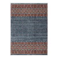 WEBTEPPICH KORSIKA - Blau/Rot, Design, Textil (80/150cm) - Novel