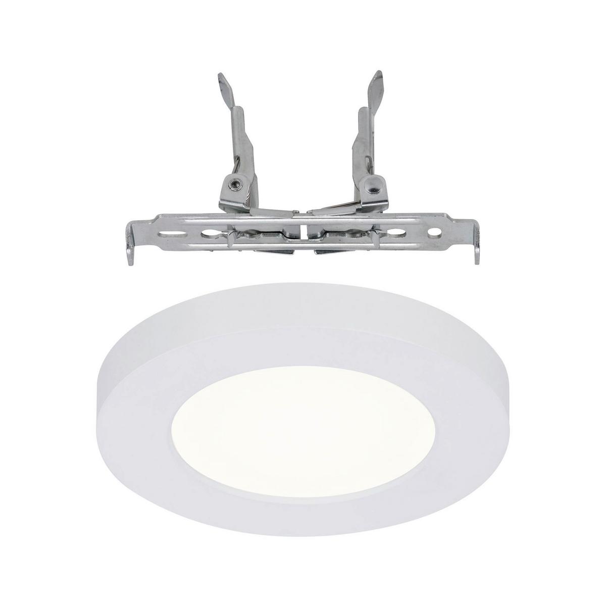 LED-Deckenleuchte Ø 11,6 cm Weiß Rund - Weiß, Basics, Kunststoff (11,6cm) - Paulmann