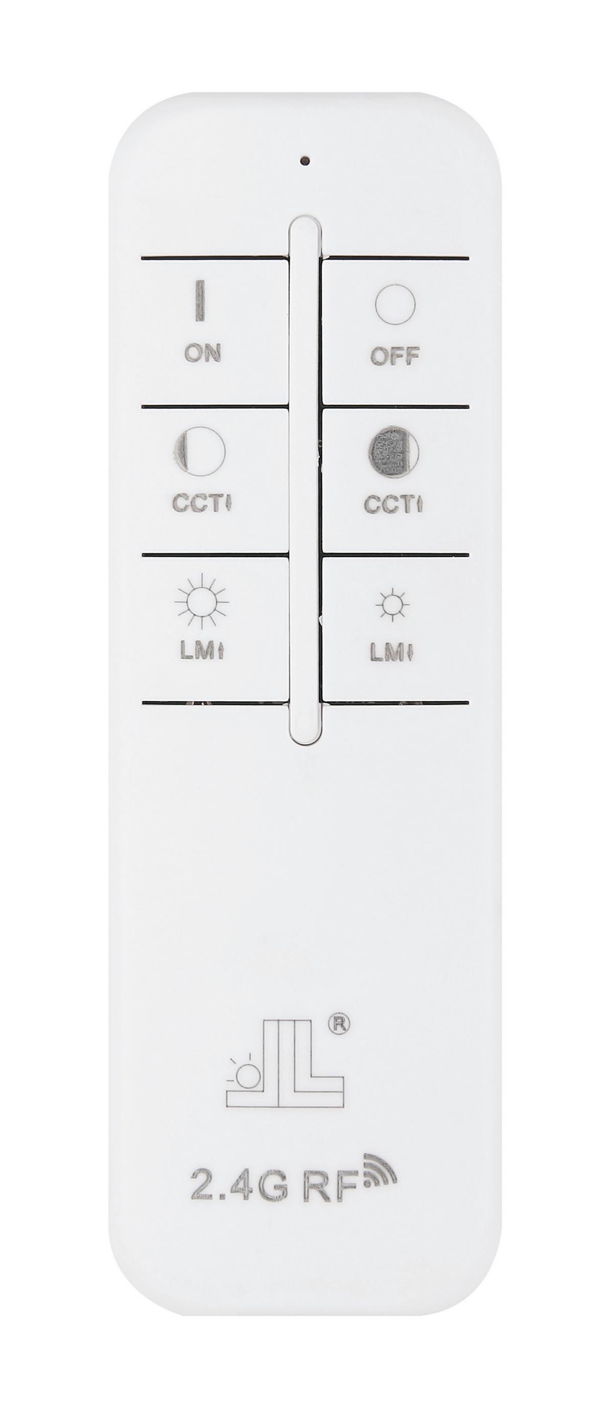 Led Deckenleuchte Rainer Ø 80 cm mit Fernbedienung - Beige/Weiß, Basics, Kunststoff/Metall (80/10,5cm) - Globo
