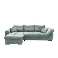 Ecksofa Federico Hellblau S: 188/302 Cm - Chromfarben/Hellblau, MODERN, Holz/Textil (188/302cm) - MID.YOU