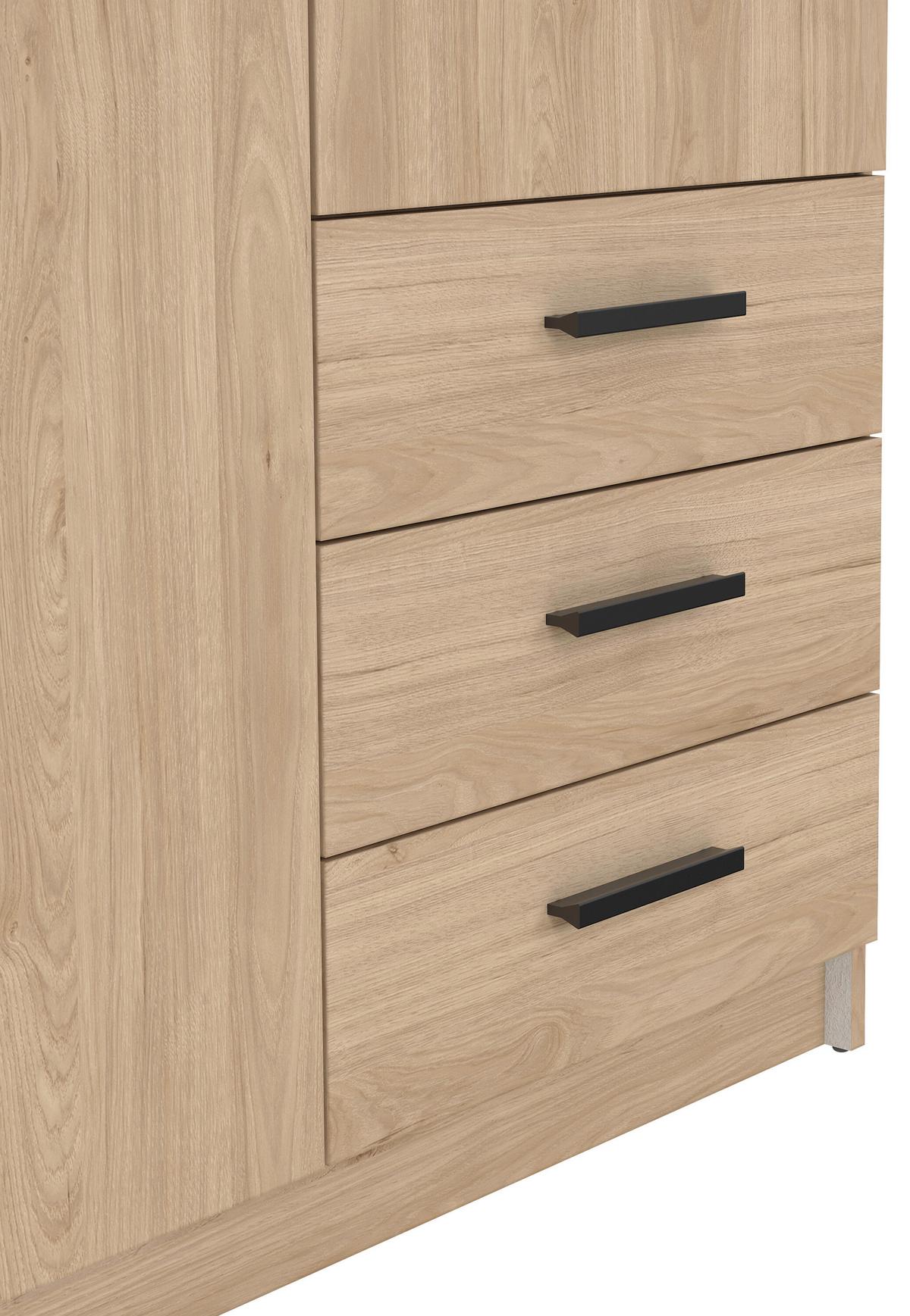 Kleiderschrank Sprint, Eichefarben,b: 98,5 cm - Eichefarben, Basics, Holzwerkstoff (98,5/200,4/49,8cm) - MID.YOU