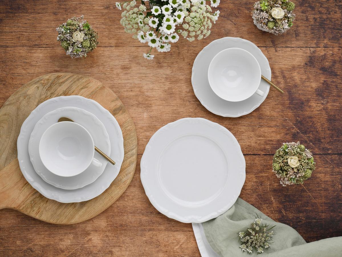Kaffeeservice Maria Theresia Weiß 18--Teilig - Weiß, Basics, Keramik - Creatable