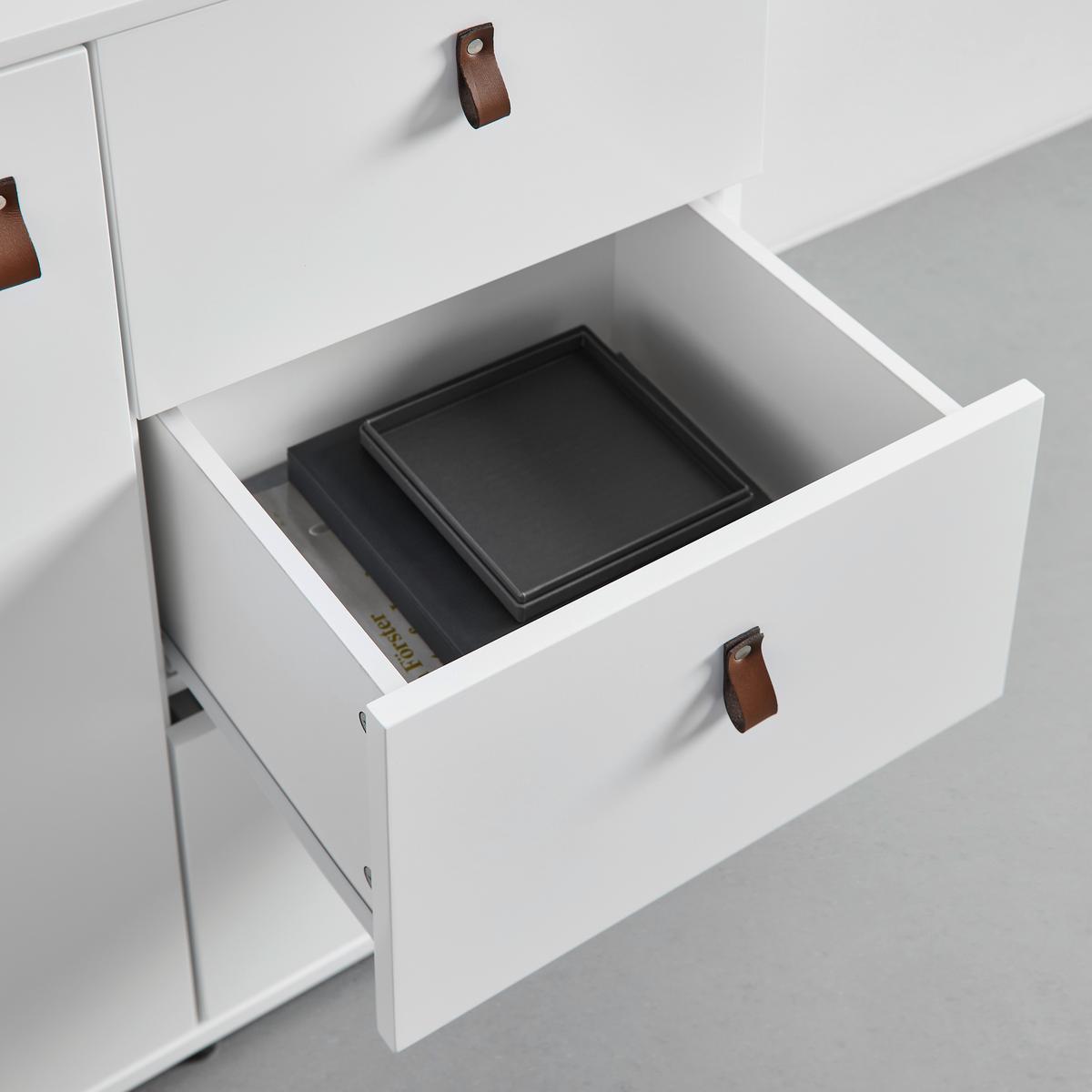 Komoda MICK - hnedá/čierna, Modern, kompozitné drevo/plast (80/79/40cm) - Modern Living