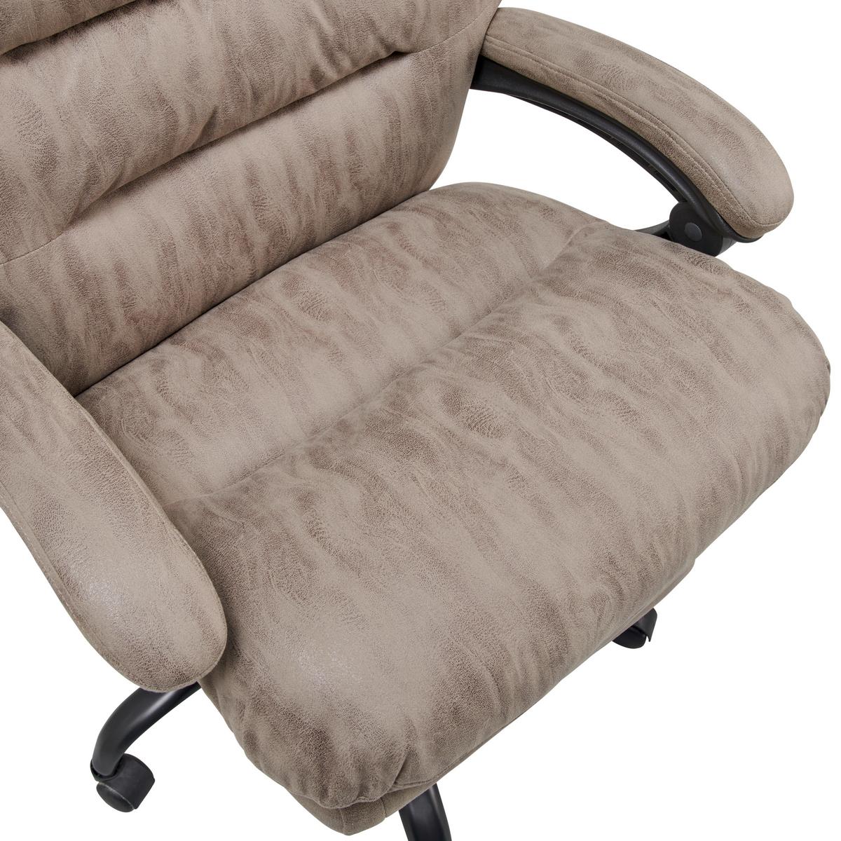 Chefsessel Big Boss - Schwarz/Grau, LIFESTYLE, Kunststoff/Textil (66/126-134/59cm) - MID.YOU