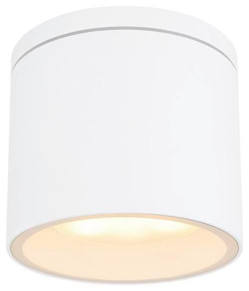 Led Außenleuchte Alcala 11 Watt Aluminium, Deckenmontage - Klar/Weiß, Basics, Glas/Metall (10,8/9,6cm) - Globo