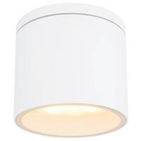 Led Außenleuchte Alcala 11 Watt Aluminium, Deckenmontage - Klar/Weiß, Basics, Glas/Metall (10,8/9,6cm) - Globo