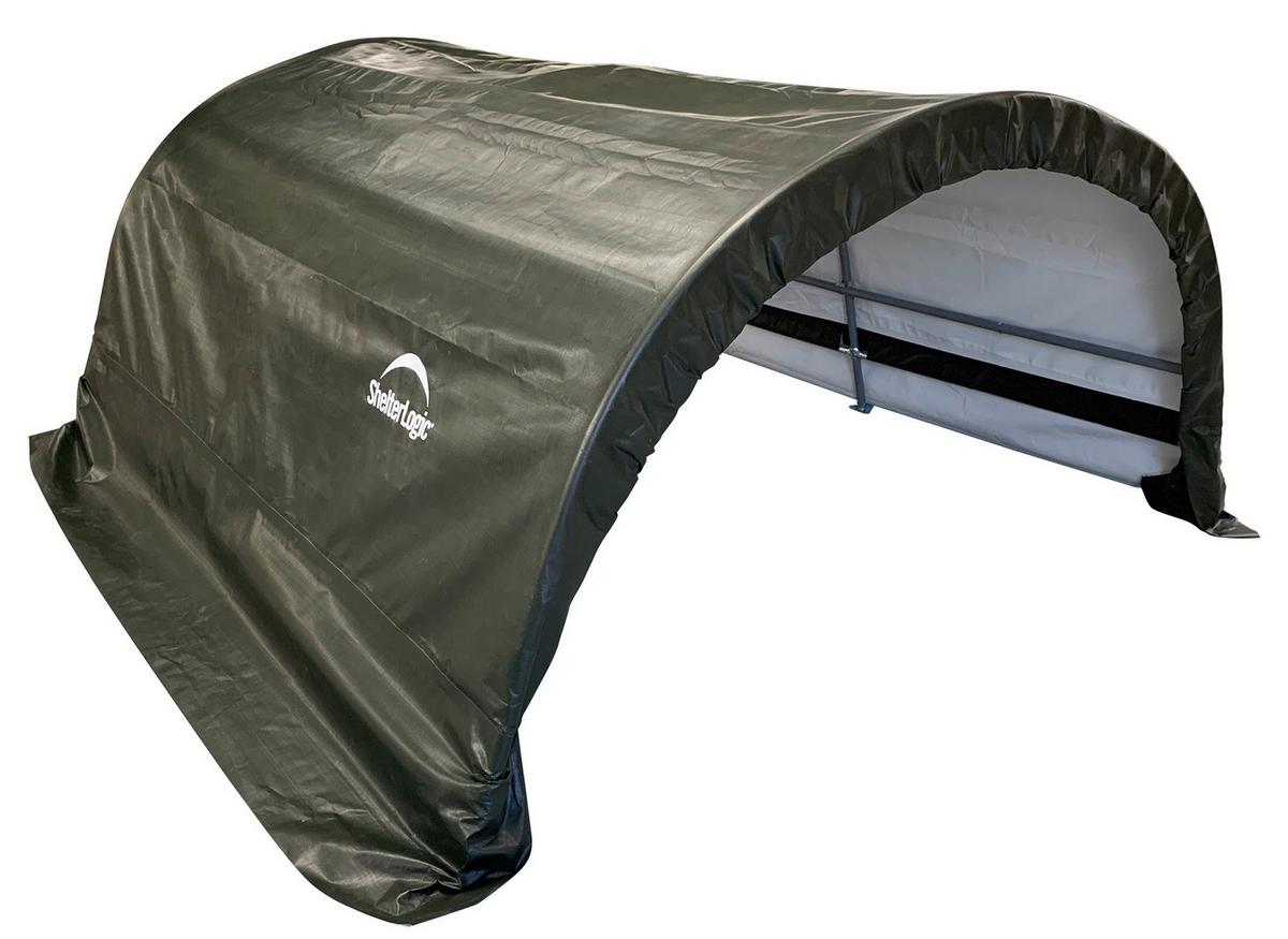 Zeltgarage Shelterlogic - Dunkelgrün, Basics, Kunststoff (300/260/150cm)