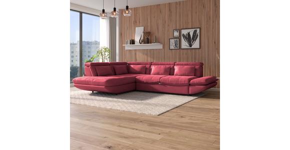 Wohnlandschaft Park - Koralle/Schwarz, MODERN, Textil (311/233cm) - Luca Bessoni