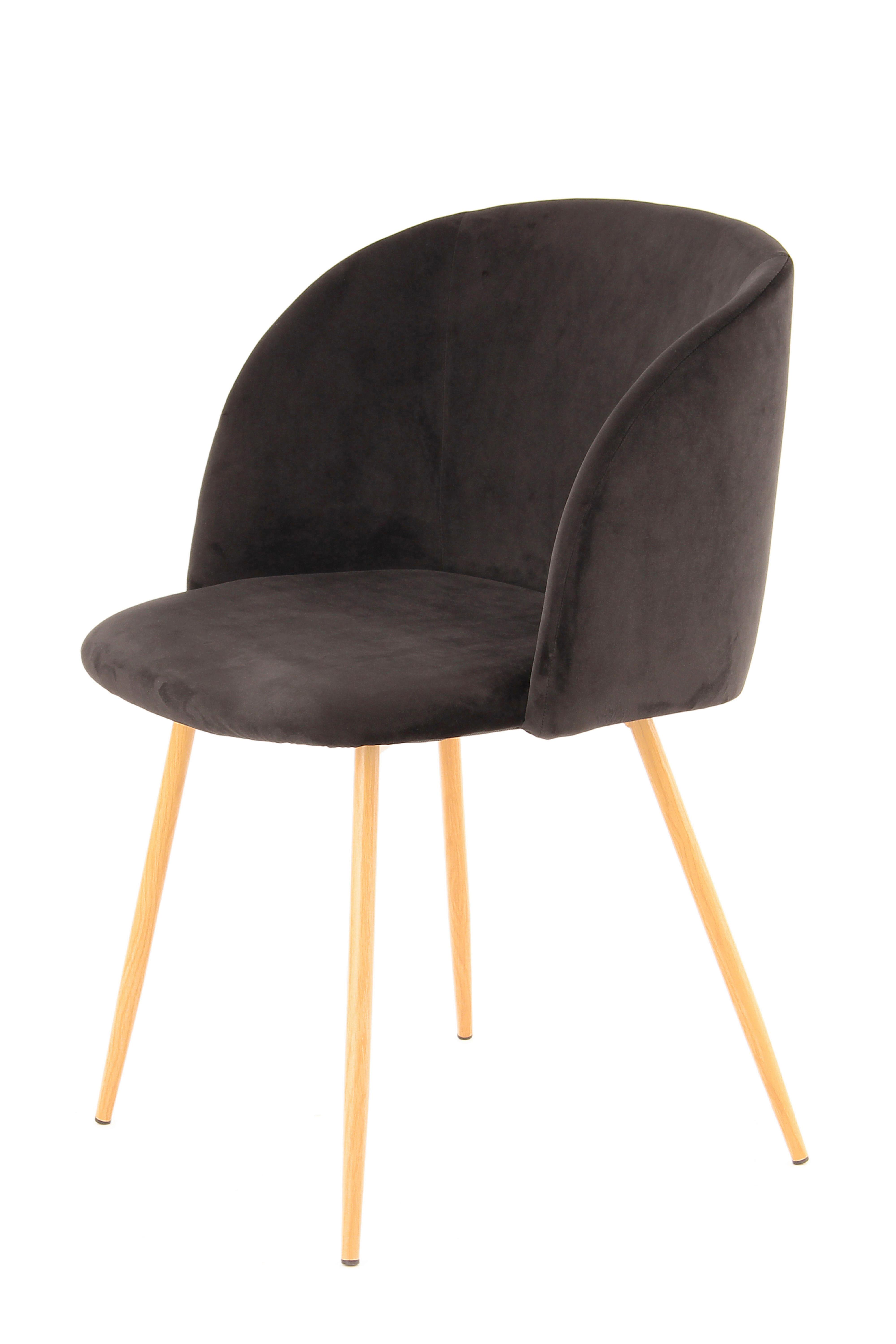 Sada stoličiek 2 kusy - čierna, Design, kov/plast (54/84/56cm)