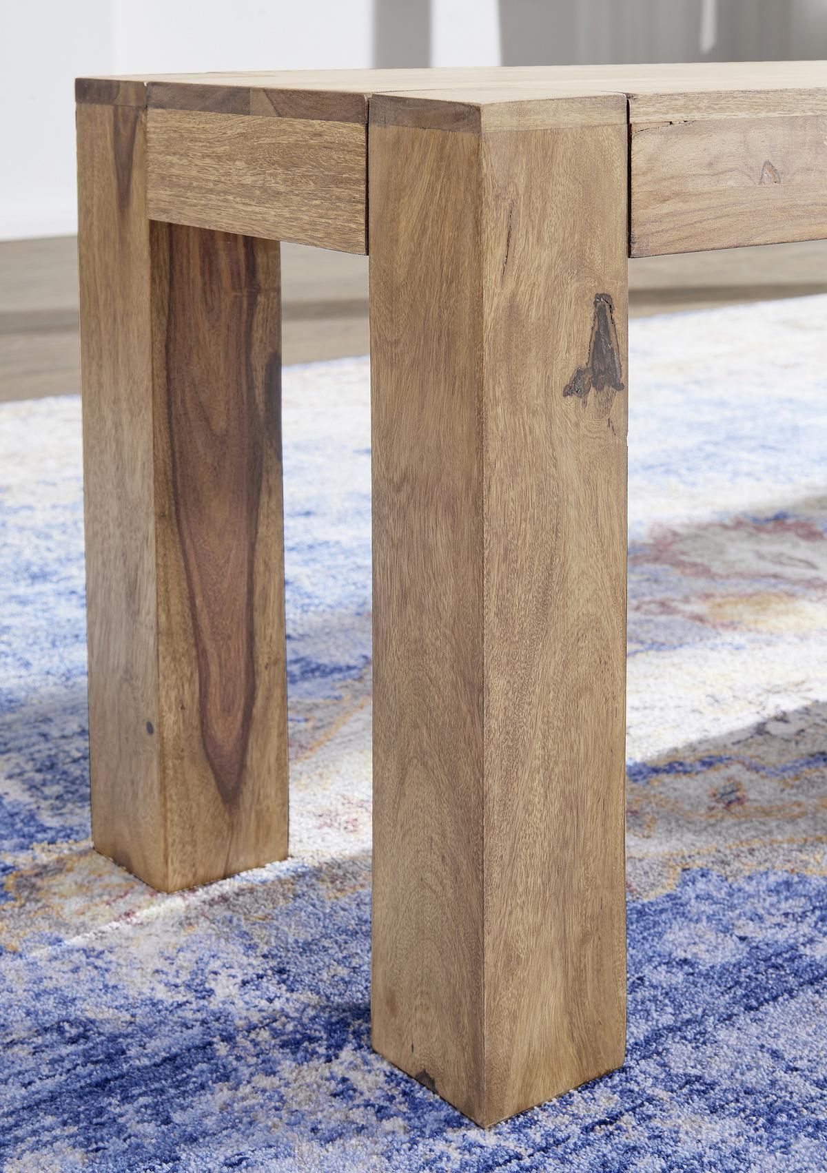 Lavica z masívu Mumbai š: ca. 120 cm - farba akácie, Modern, drevo (120/45/35cm) - MID.YOU