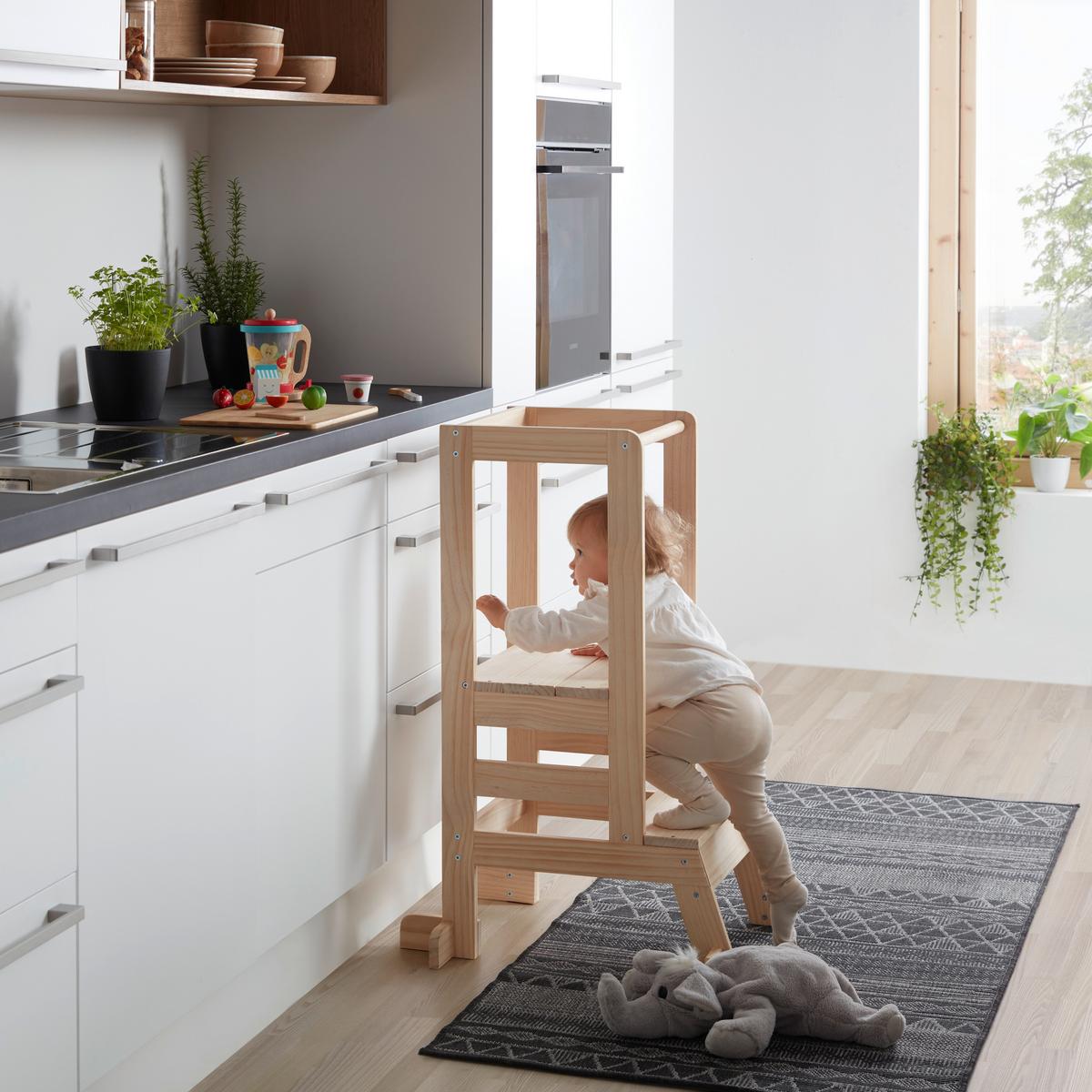Učící věž EMMY přírodní barva - přírodní barvy, Konvenční, dřevo (39/90/51cm) - Mömax
