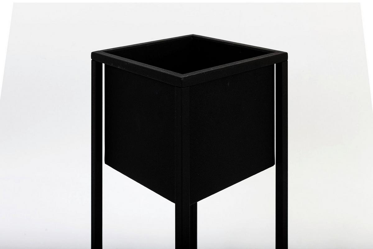Blumenständer Metall Schwarz Bxhxt: 23x60x23 Cm - Schwarz, Basics, Metall (23/60/23cm)