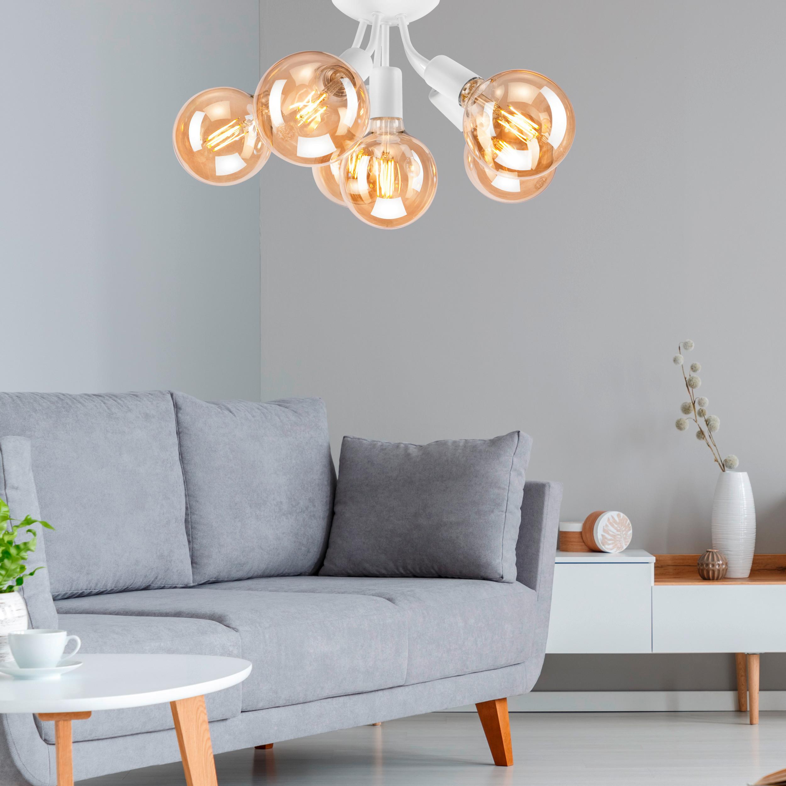 Deckenleuchte 39411 Viggo - Weiß Hochglanz, Basics, Metall (17/12/23cm)