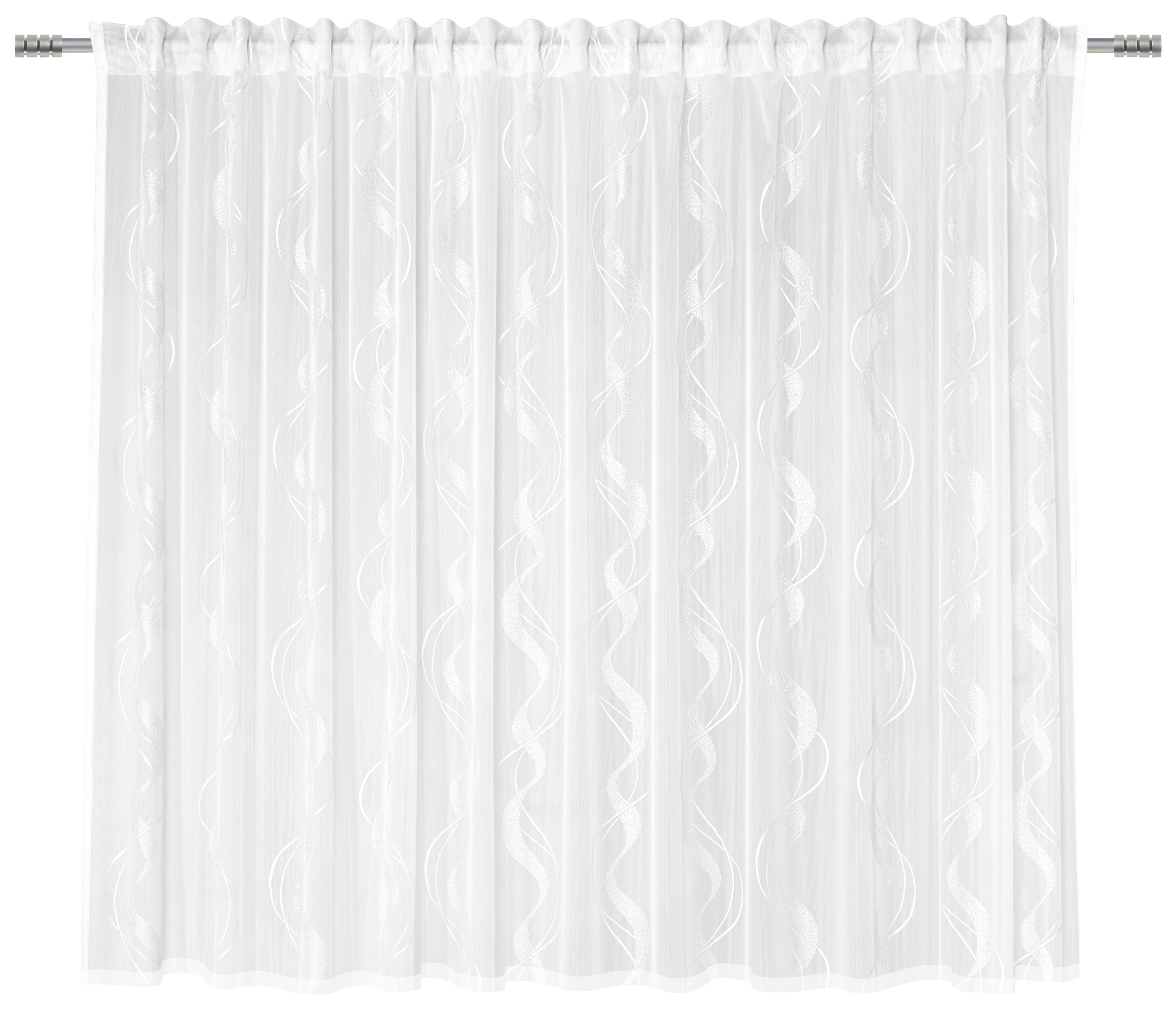 KUSOVÁ ZÁCLONA WAVE STORE 2 - biela, textil (300/175cm) - Modern Living