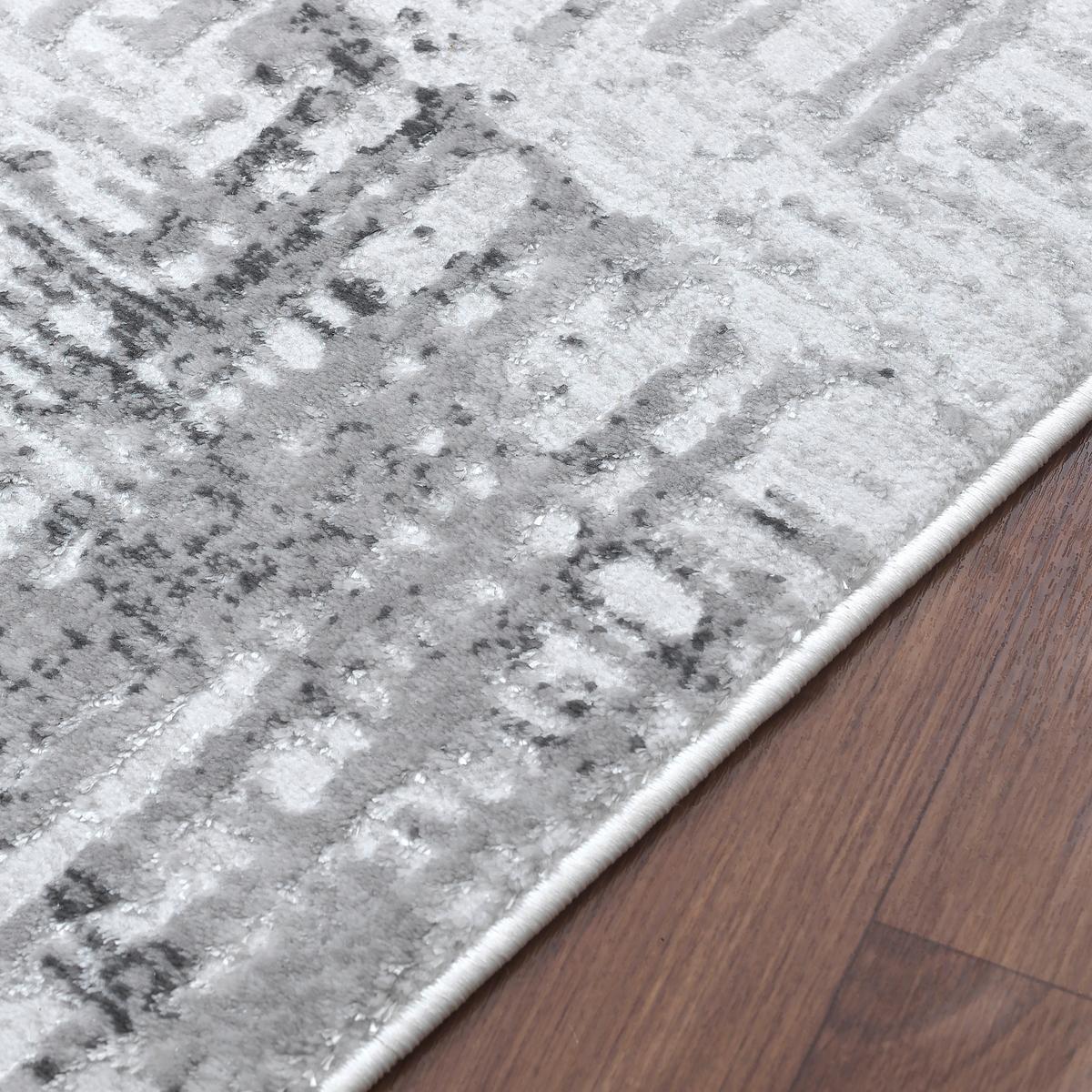 Webteppich Harmony - Hellgrau, LIFESTYLE, Textil (160/220cm)