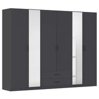 Kleiderschrank Despina - Grau, KONVENTIONELL, Holzwerkstoff (271/210/54cm)