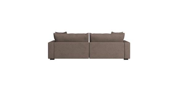 Megasofa Pelle-Megasofa - Wengefarben/Cappuccino, Trend, Textil (261/124cm) - Luca Bessoni