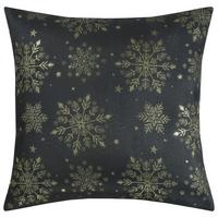Zierkissen Snowy - Goldfarben/Schwarz, ROMANTIK / LANDHAUS, Textil (45/45cm) - James Wood