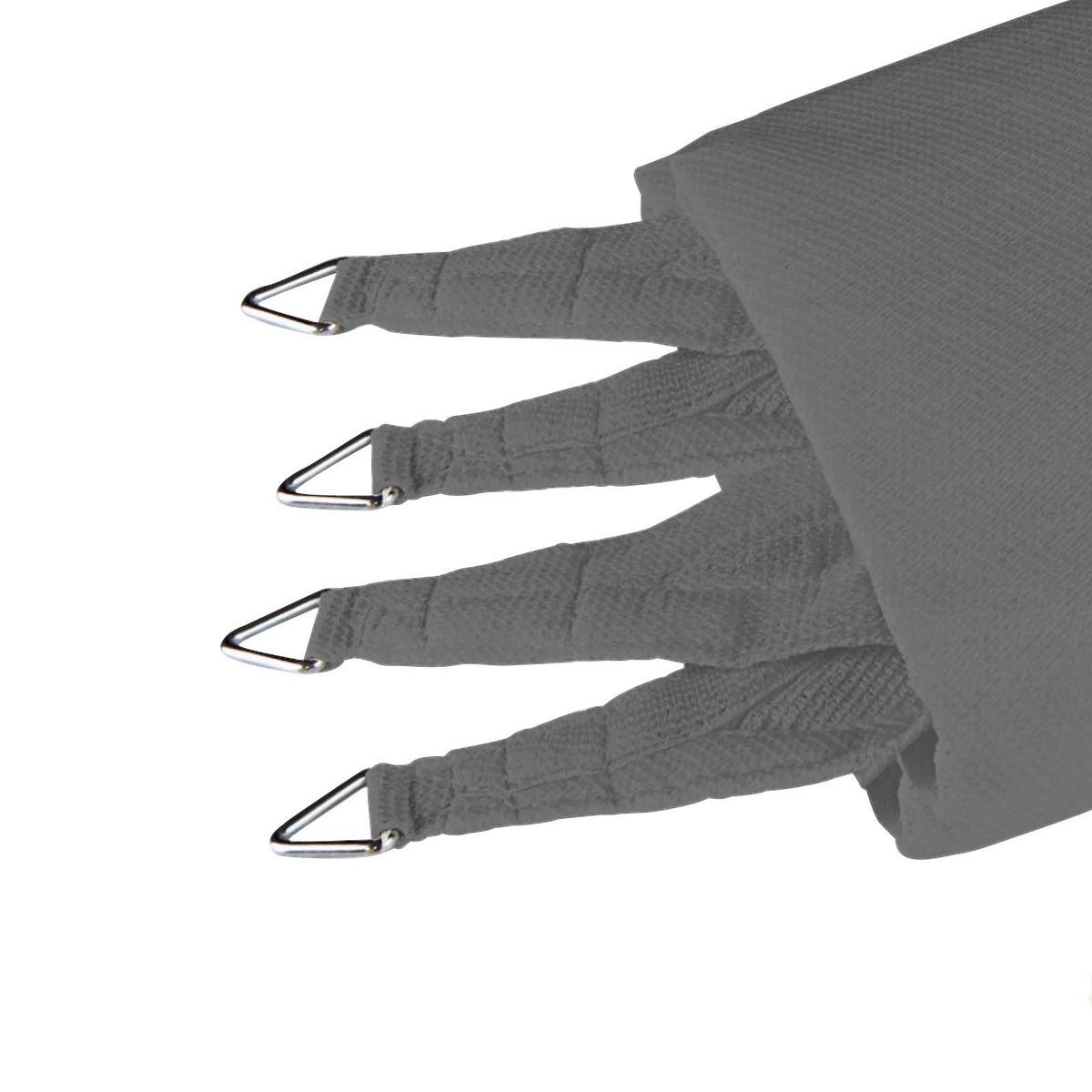 Sonnensegel Quadrat 4x4 m - Grau, Basics (400/400cm)