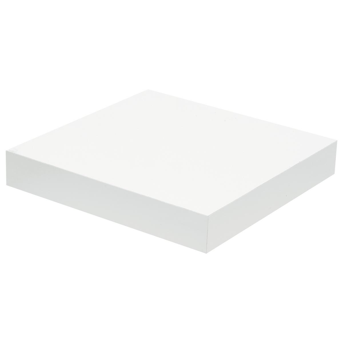NÁSTĚNNÁ POLICE ANJA -SB- - bílá, Moderní, kompozitní dřevo (23,5/3,8/23,5cm) - Mömax