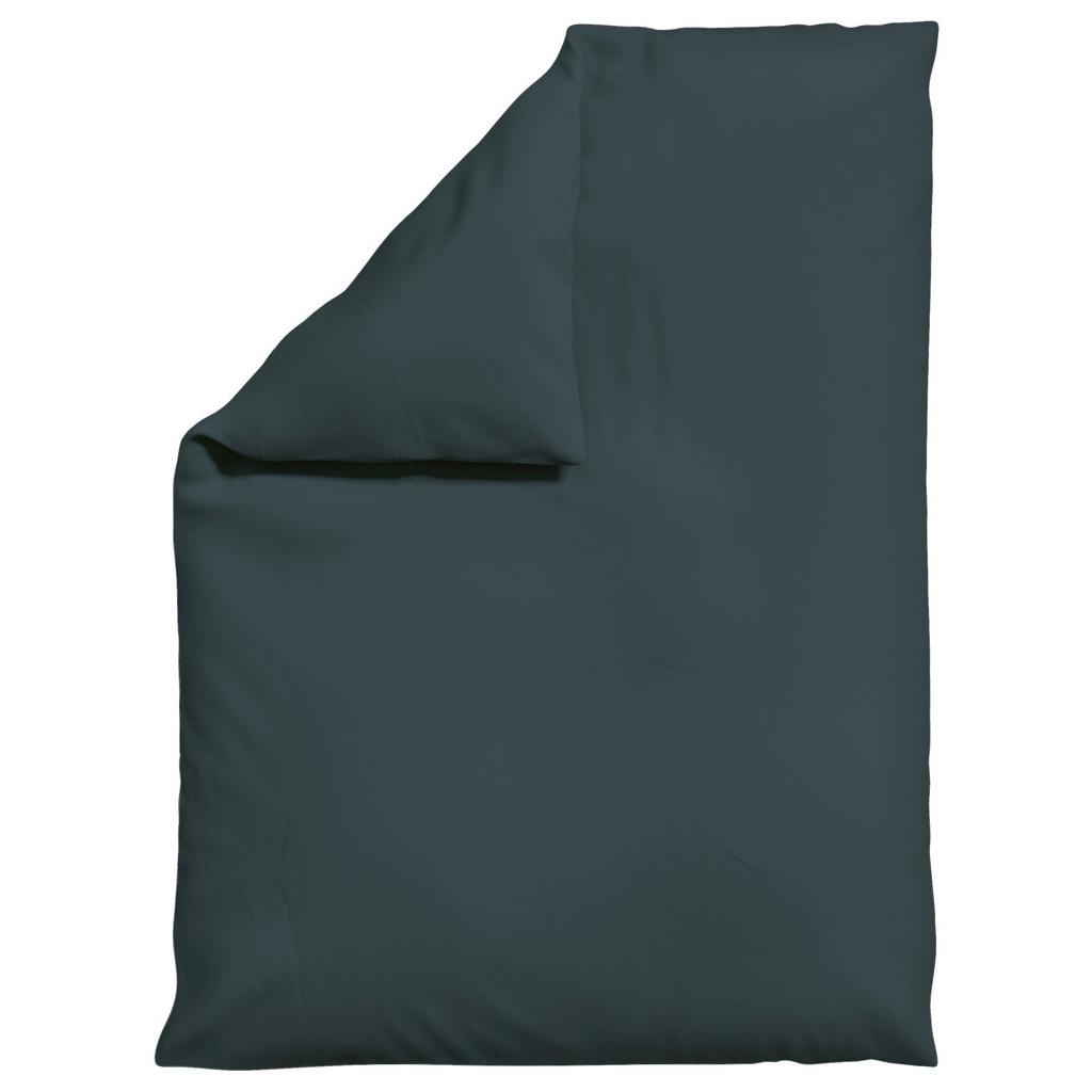 Bettdeckenbezug Knitted Jersey 155x220 cm Dunkelgrau