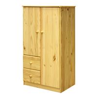 Kleiderschrank Naturfarben B: 80cm - Naturfarben, Natur, Holz (80/136/43cm) - Livetastic