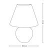 STOLNÍ LAMPA IRMA - černá/krémová, Romantický / Rustikální, textil/plast (18/25cm) - Mömax