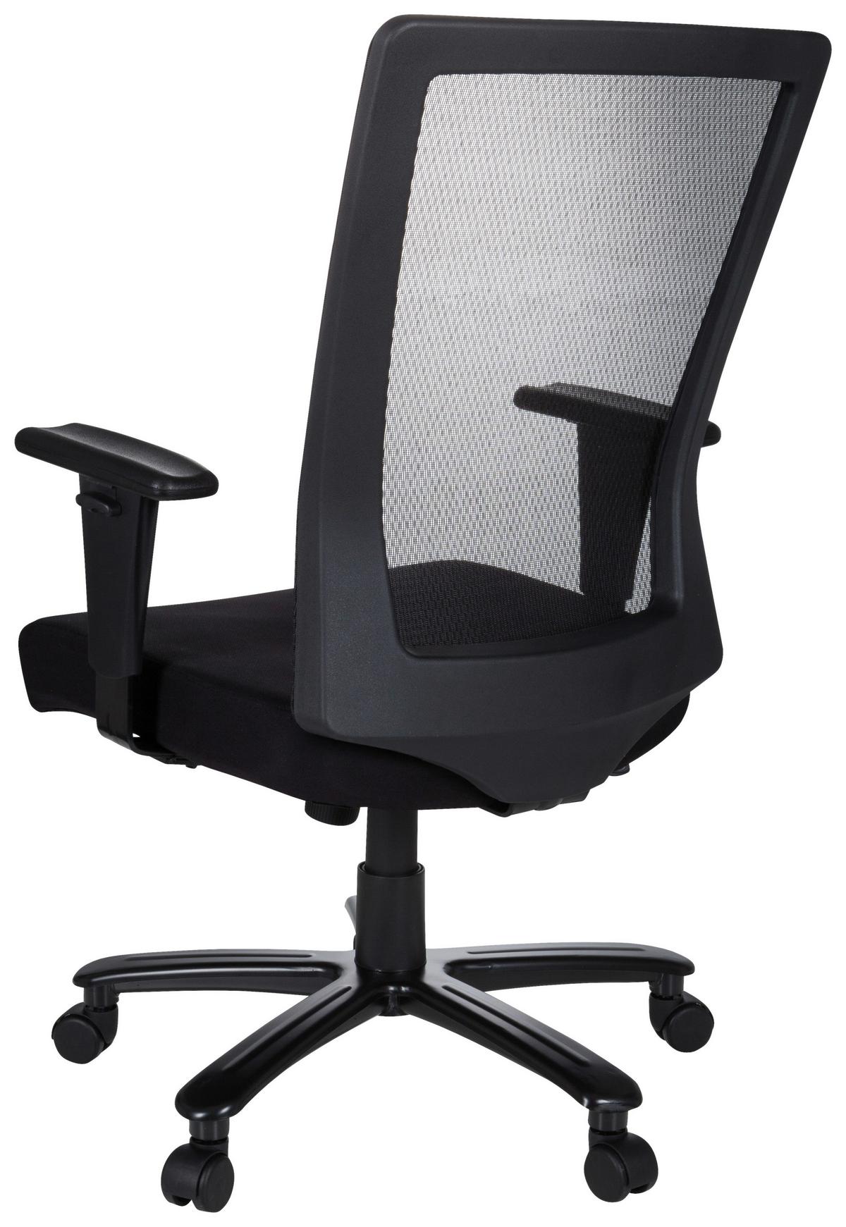 Drehstuhl XXL Extender - Chromfarben/Schwarz, MODERN, Kunststoff/Textil (72/120/65cm) - MID.YOU