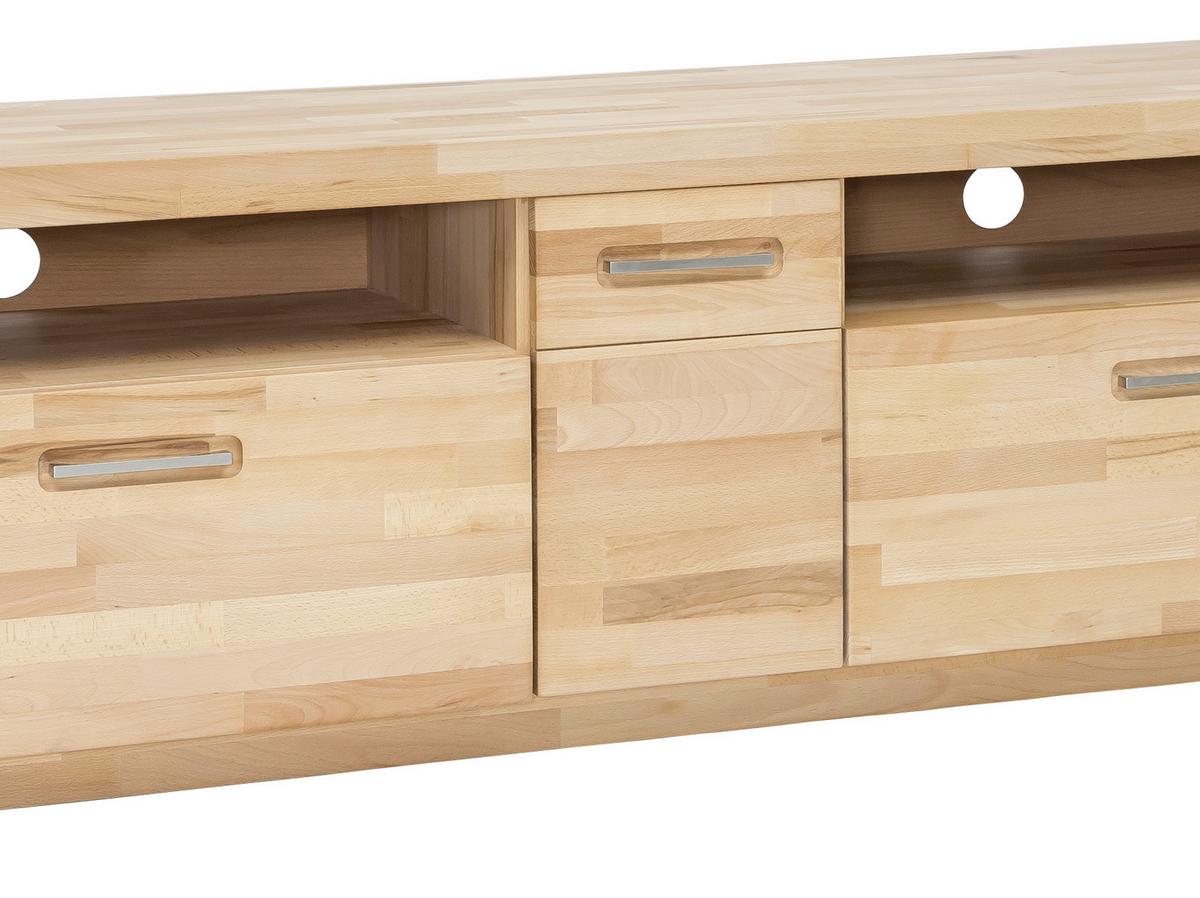 TV-Element Buchefarben, B: 185 cm - Buchefarben, Design, Holz (185/58/50cm) - MID.YOU