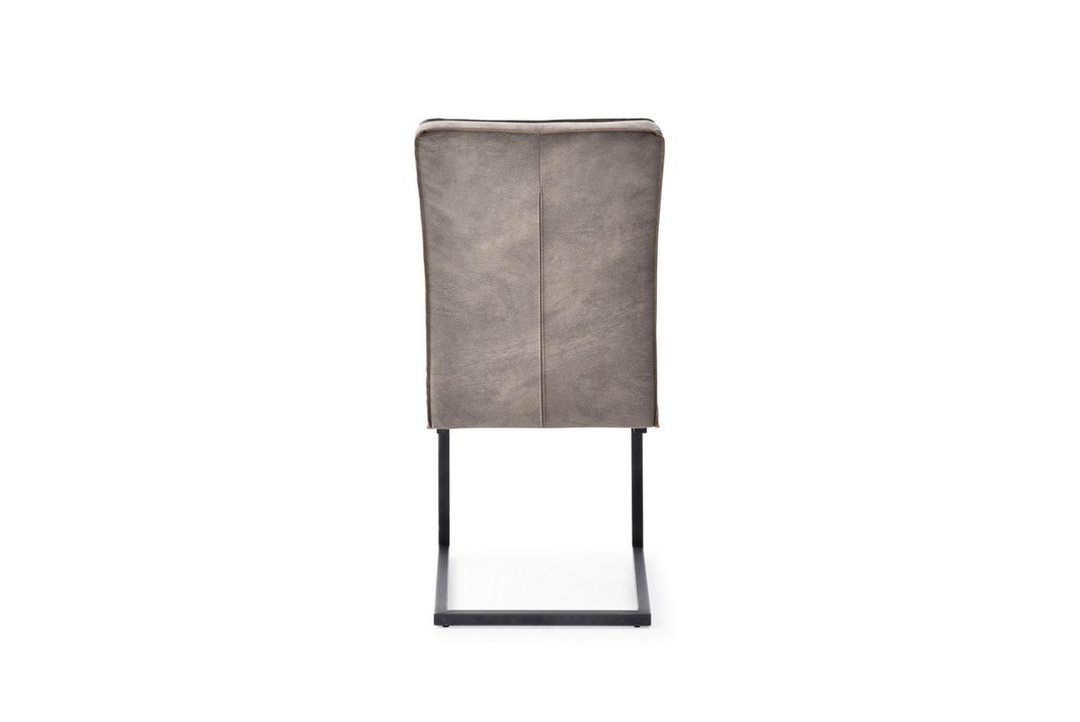 Schwinstuhl Jonna Textil Taupe, B: 47 cm - Taupe/Schwarz, KONVENTIONELL, Textil/Metall (47/92/70cm)