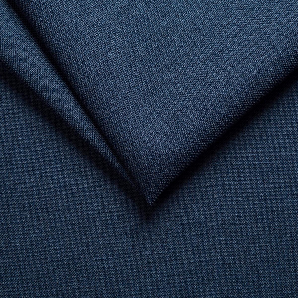 Boxspringbett Malta Mit Topper Blau, 140x200 Cm - Chromfarben/Blau, Basics, Holzwerkstoff/Textil (140/200cm) - P & B