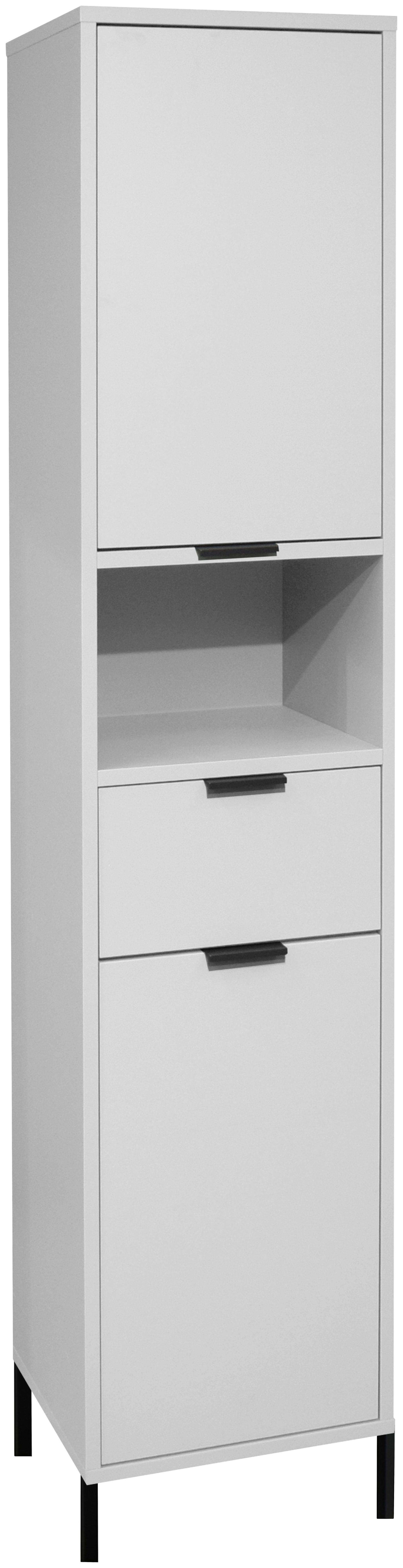 Hochschrank Bonnie Grau, B: 41 cm - Grau, MODERN, Holzwerkstoff (41/189/38cm) - Livetastic