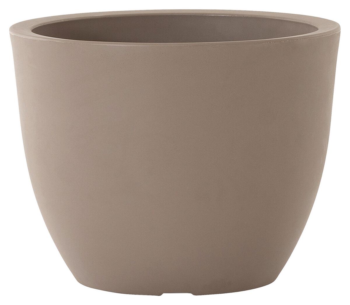 Pflanzentopf Taupe D: 45 cm - Taupe, Basics, Kunststoff (45/36cm) - Siena Garden