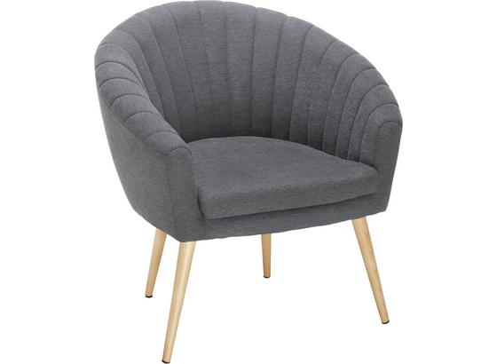 Kreslo Bea - tmavosivá, Moderný, textil (75/77/45/66cm) Kreslo Bea - tmavosivá, Moderný, textil (75/77/45/66cm)