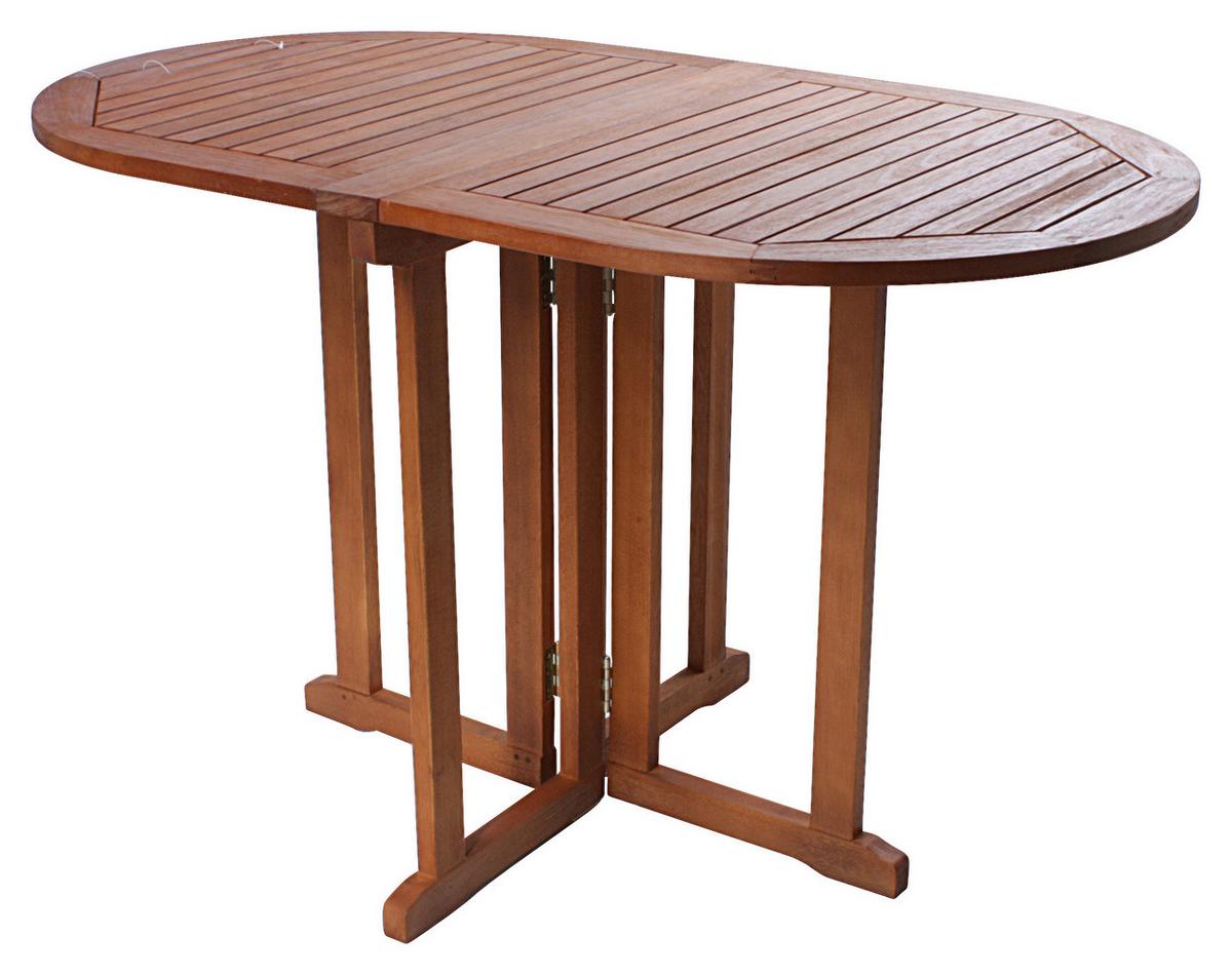 Balkontisch Baltimore Eukalyptosholz Klappbar - Braun, Basics, Holz (120/73/70cm)