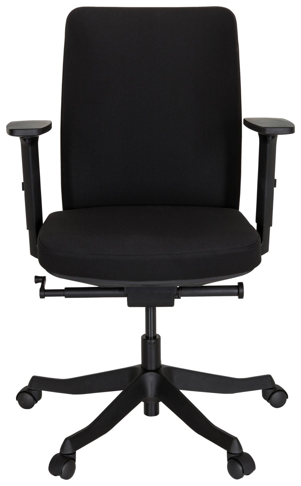 Drehstuhl Senator Schwarz - Schwarz, MODERN, Kunststoff/Textil (68/111/60cm) - MID.YOU