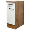 Küchenunterschrank Avila 30 Cm Eichefarben/magnolie - Eichefarben/Magnolie, KONVENTIONELL, Holzwerkstoff (30/85/57cm) - FlexWell