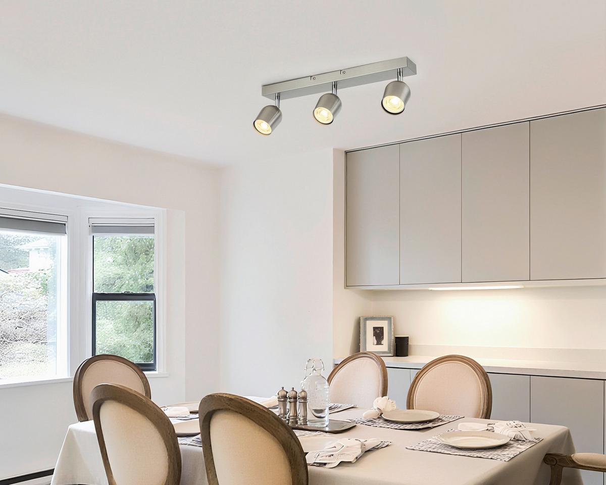 BODOVÉ SVÍTIDLO ERNESTINE - barvy chromu/barvy niklu, Romantický / Rustikální, kov/plast (41/7,5/14cm) - Mömax