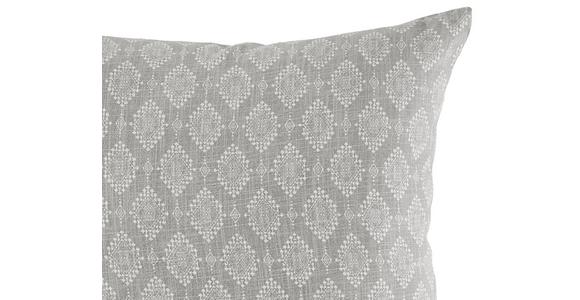 Zierkissen Leticia 45x45 cm Baumwolle Grau mit Zipp - Grau, ROMANTIK / LANDHAUS, Textil (45/45cm) - James Wood