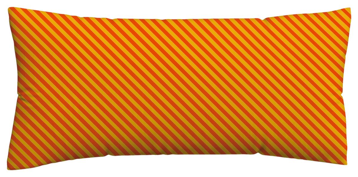 Kopfpolsterbezug Woven Satin Fade - Gelb/Rot, Basics, Textil (40/80cm) - Schlafgut