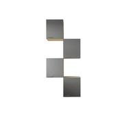 Küchenoberschrank Merle Grau/eiche Dekor B:100cm - Eichefarben/Grau, Basics, Holzwerkstoff (100/224,4/34,6cm) - Respekta