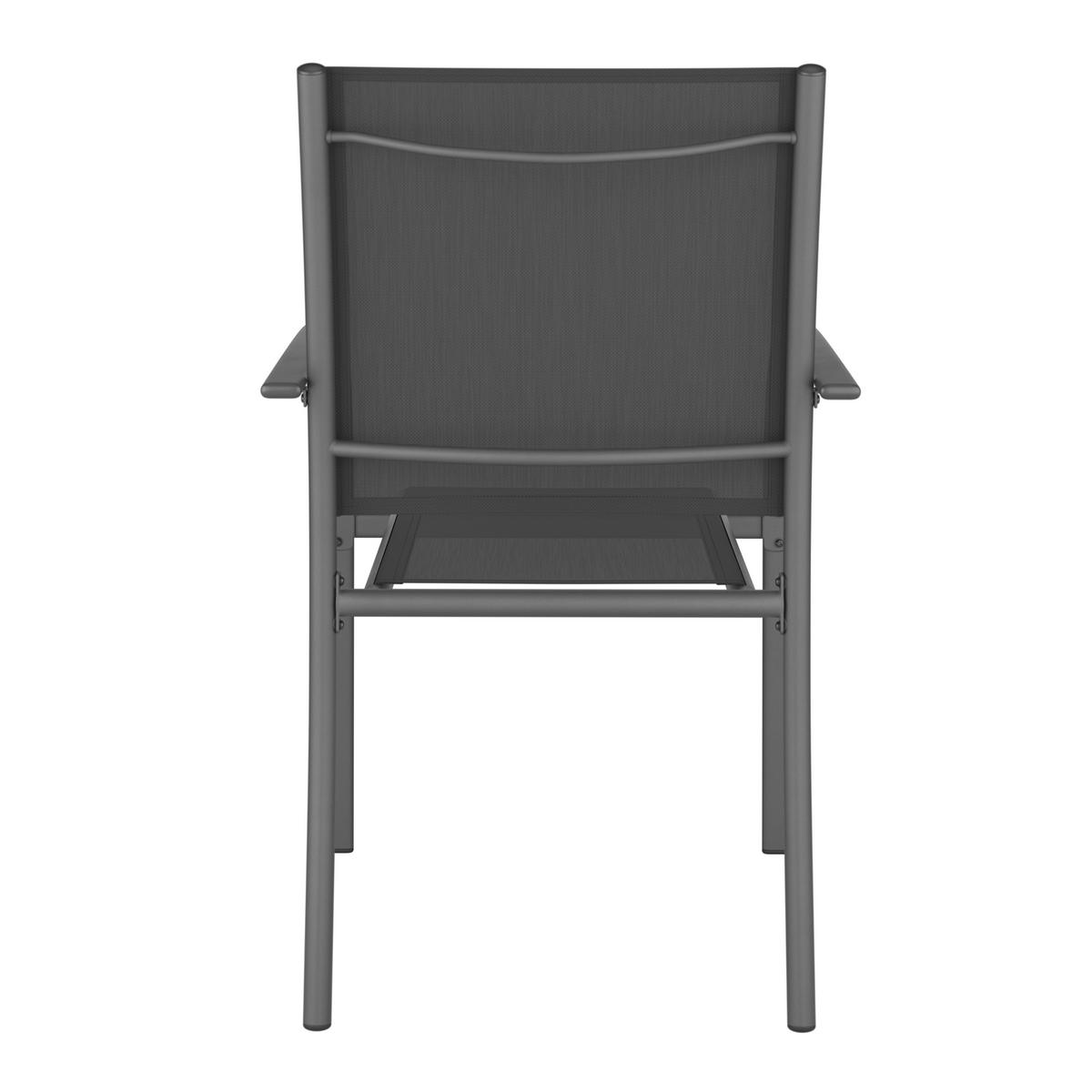 Gartenset Berlin - Schwarz, MODERN, Glas/Textil - Beldano