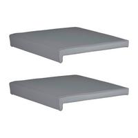 Bankkissen Grau L: 40 Cm - Basics (40/35/38/5/8cm)