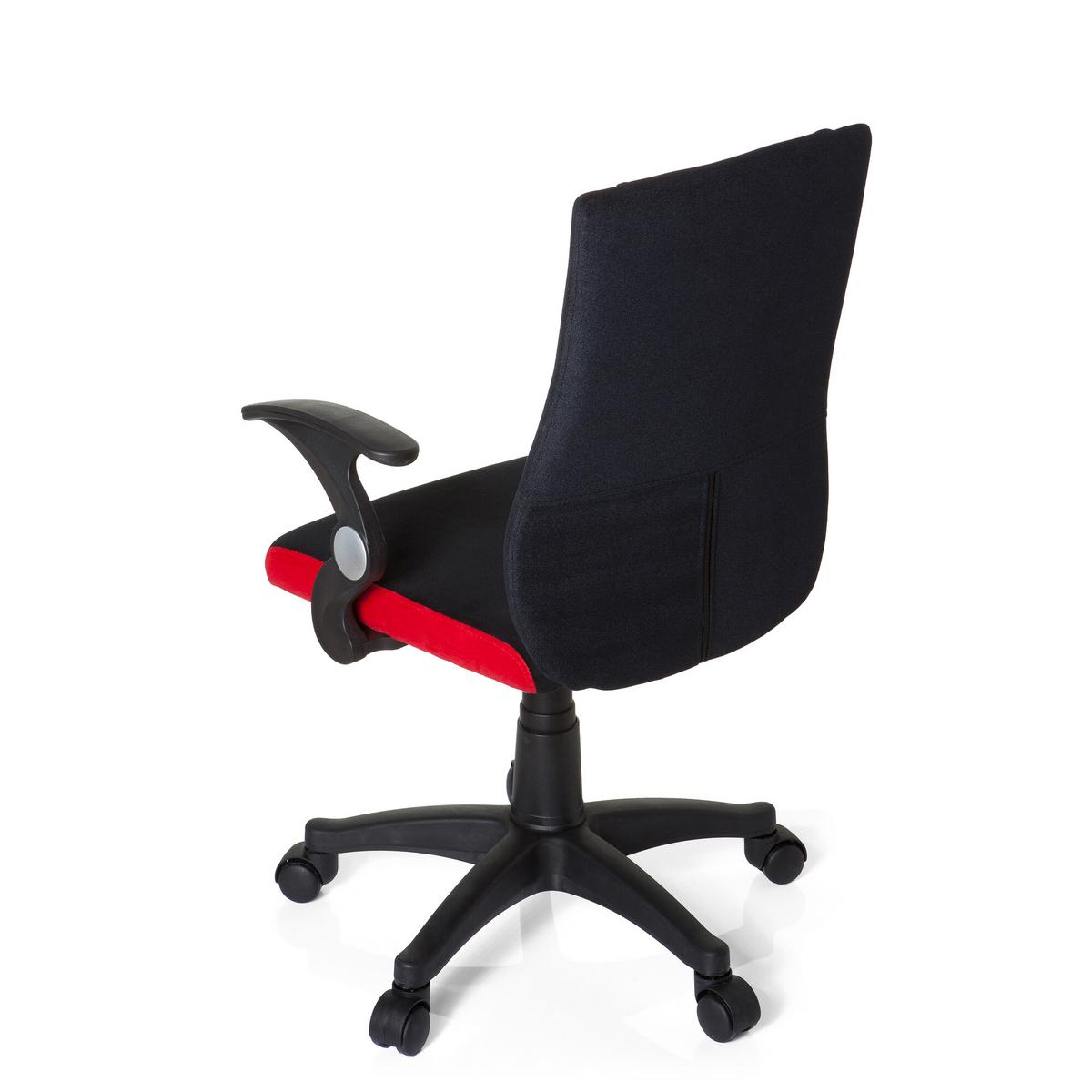 Jugenddrehstuhl Kiddy Pro Al Rot/Schwarz - Rot/Schwarz, Basics, Kunststoff (50/87-97/40cm) - MID.YOU