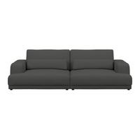 Bigsofa Savona Cord anthrazit, 260x111cm - Anthrazit, Trend, Textil (260/77/111cm) - Luca Bessoni