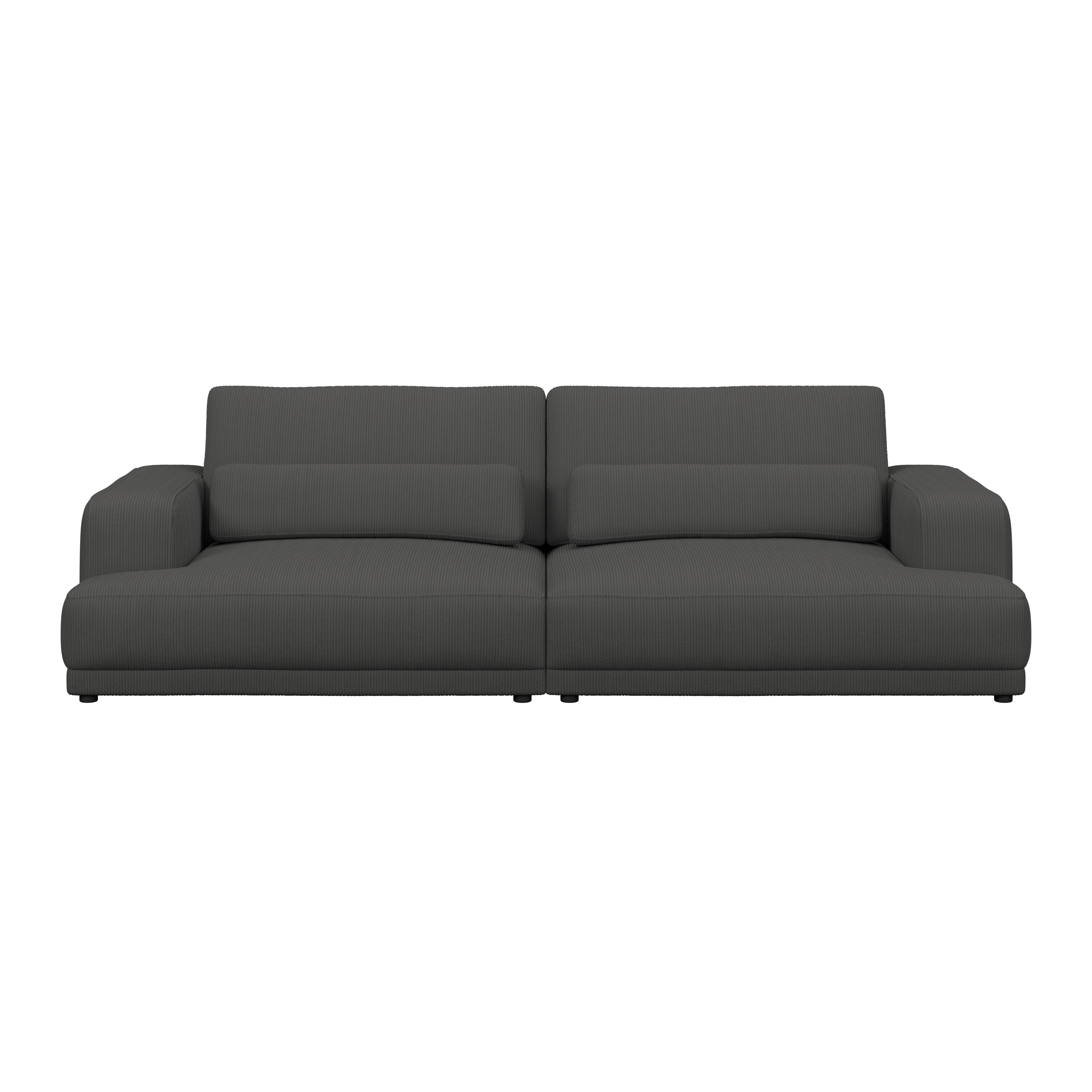 Bigsofa Savona Cord anthrazit, 260x111cm