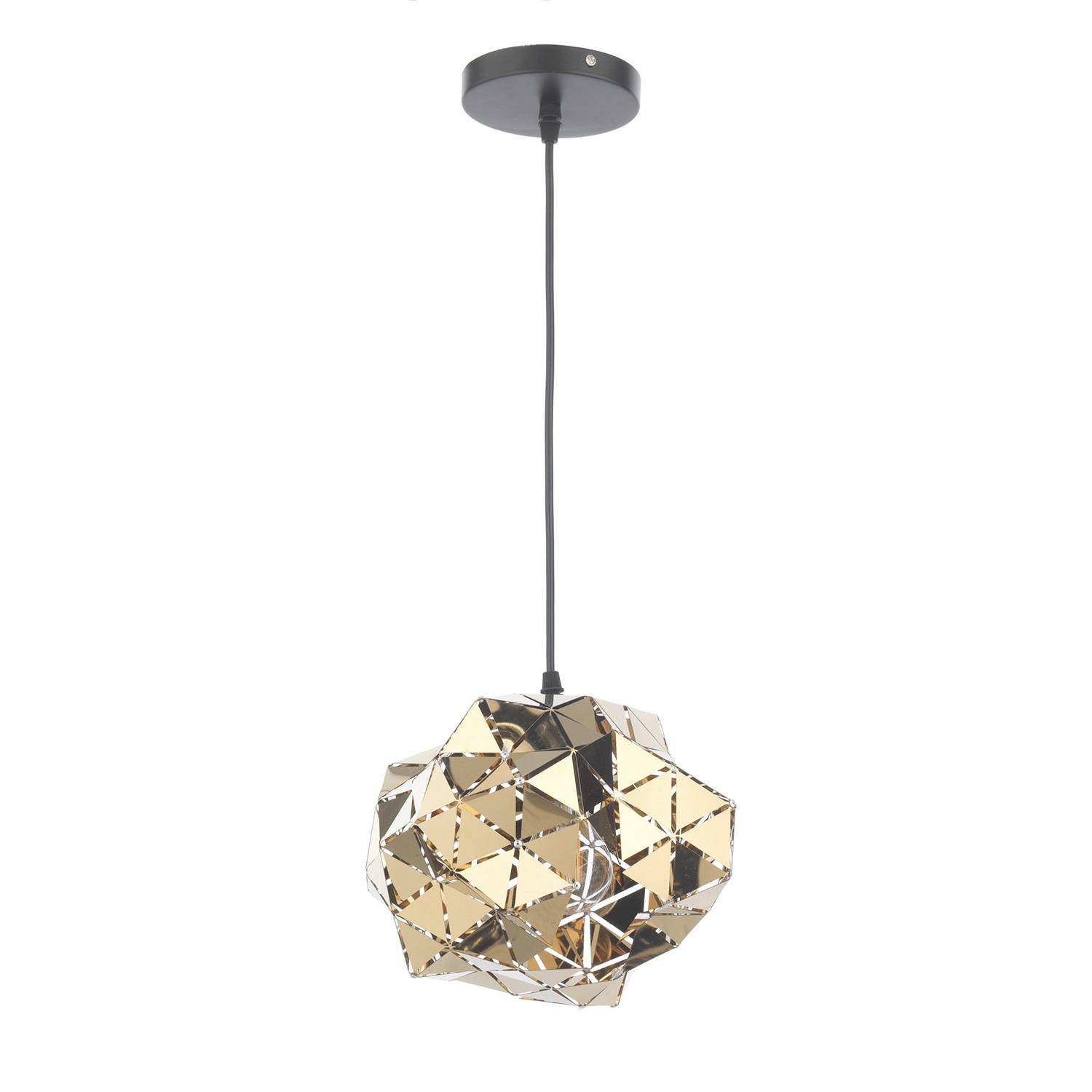 Hängeleuchte Andromeda Goldfarben L: 26 cm 22w - Goldfarben, Design, Metall (26/26/105cm)