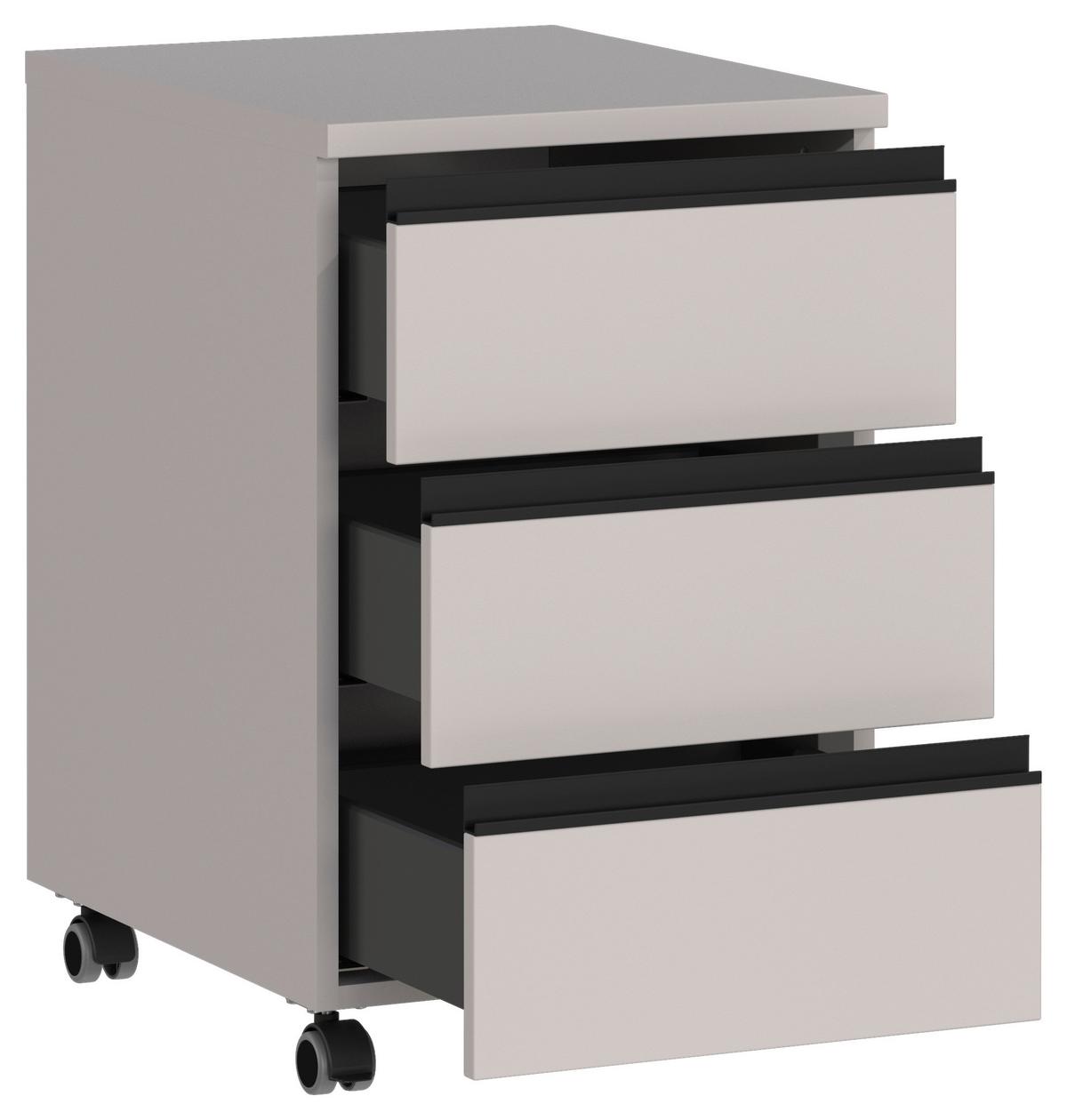 Rollcontainer Bedano Kaschmir B: 40cm - Kaschmir, MODERN, Holzwerkstoff/Kunststoff (40/63/50cm) - Germania